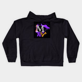 Mazipoodles Bird’s Nest - Personalized Initial Letter M Kids Hoodie